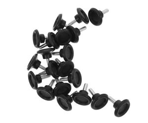 Lurrose Patas Niveladoras Ajustables para Muebles 20 Piezas, Protectores Antideslizantes Tornillos para Mesas, Sillas y Sofás, Pies de Muebles de Hierro y PP, Tamaño 6x30x30 Mm, Uso