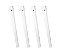 Lurrose Patas Plegables para Mesa de Cama Metálicas 28 Cm Altura, Accesorio para Muebles Soportes Resistentes, Patas para Mesas Portátiles y Camping, Set de 4 Piezas