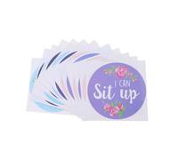 Lurrose Pegatinas Adhesivo Que No Daña la Ropa Bebés Recién Nacidos para Mensuales Estampados de Flores, Papel Resistente Adecuado para Obsequio Shower