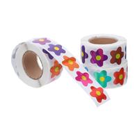 Lurrose Pegatinas de Recompensa Holográficas Flores 1500 Unidades Resistentes al Agua para Aula Escolar Primaria Material para Manualidades y Agenda Estudiantil