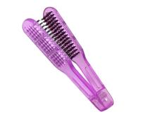 Lurrose Peine Alisador de Plástico Resistente al Calor Cerdas de Jabalí para Cabello y Cuero Cabelludo, Mango Ergonómico para Uso Diario y Peinado Eficaz