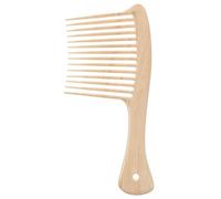 Lurrose Peine de Plástico de Dientes Anchos para Desenredar Cabello Largo y Rizado, Masaje, Ligero y Portátil, Herramienta Profesional para Cuidado Diario y Peinado en Salón