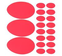 Lurrose Películas Adhesivas de Gel para Iluminación de 7,4 Cm, 20 Unidades, Láminas de Pet Translúcidas Resistentes al Color, Filtros Redondos para Lámparas Led, Corrección de Color