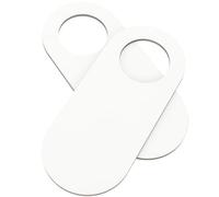 Lurrose Perchas para Puerta de Madera en Blanco 2piezas para Manualidades DIY sin Rebabas Ligeras y Fáciles de Pintar Decoración Sencilla para Proyectos Creativos