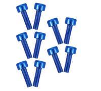 Lurrose Pernos Hexagonales M5X15 MM para Soporte de Bidón de Bicicleta, 10 Unidades de Aleación Protección Química y Resistencia Humedad, para Uso en Ciclismo Urbano y Deportivo