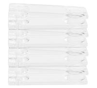 Lurrose Pesas Transparentes para Cortinas de 8 Cm, 4 Piezas de Perillas de Plástico para Cordón de Persianas Inalámbricas, Accesorios Colgantes para Reparación y Tirador Cómodo
