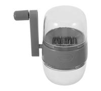 Lurrose Picador Manual de Frutos Secos Manivela Gris, Trituradora de Ajo y Jengibre Portátil, Molinillo para Nueces, Picadora de Mano Desmontable para Cocina y Uso Exterior