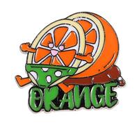 Lurrose Pin de Solapa Esmaltado Naranja de Aleación Ligera Diseño de Fruta Caricatura, Broche Versátil para Bolsas y Camisas Día Camisa Naranja