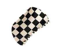 Lurrose Pinza Cabello de Mandíbula Estilo Ajedrez Bicolor Tamaño Mediano Clip de Pinza para Mujer Accesorio para Ducha y Peinados Diarios Resistente y Práctica