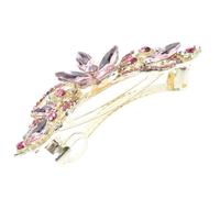 Lurrose Pinza Cabello Diseño de Flor Simple y Elegante, Aleación de Zinc Estructura de Resorte, Sujeción Segura para Banquetes y Ceremonias