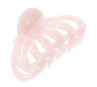 Lurrose Pinza Cabello Estilo Bohemio, Pinzas de Mandíbula Antideslizantes, Accesorio para Mujer Diseño Floral Rosa, Garras para Cabello Grueso y Fino, Adecuado para Fiestas y Uso Diario