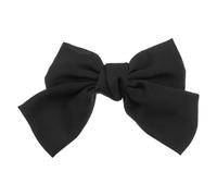 Lurrose Pinza Cabello Lazo Grande Negro de Tela, Diseño Adorable y Duradero, Accesorio Elegante Pelo Adecuado para Fiestas y Mujeres