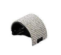 Lurrose Pinza para Sujetar la Coleta Cristales de Imitación, Accesorio de Peluquería para Mujeres y Niñas, Diseño Cómodo y Elegante para Uso Diario y Fiestas