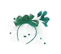 Lurrose Pinza Pelo de Fiesta Creativa y Práctica en Color Verde de Gasa, Accesorio Cabello Adecuado para Ocasiones Obsequios y Bodas