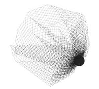 Lurrose Pinza Pelo de Gasa Negra Estilo Funerario Tejido Elegante para Decoración Capilar en Días Obsequios y Fiestas para Niñas