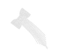 Lurrose Pinza Pelo Lazo y Gemas de Imitación para Boda, Accesorio para Fiesta Sujeción Firme y Diseño Elegante