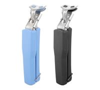 Lurrose Pinzas Anti-quemaduras de Acero Inoxidable y Plástico para Cocina y Camping, Diseño Protector y Práctico para Platos y Cuencos Calientes, Pack de 2 Unidades