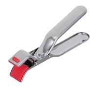 Lurrose Pinzas Antiescaldaduras de Acero Inoxidable Silicona Antideslizante para Bandejas y Platos, Resistentes al Calor, Ideales para Horno y Microondas