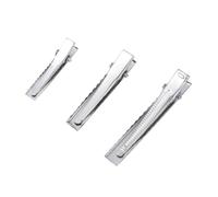 Lurrose Pinzas Cabello Color Plata de Acero Inoxidable Diseño de Lazo, 30 Piezas para Accesorios DIY Ideales Amigas