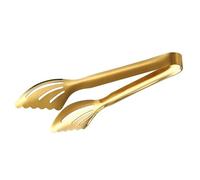 Lurrose Pinzas para Alimentos de Acero Inoxidable Dorado, Resistentes al Calor y Fáciles de Manejar, Ideales para Celebraciones y Banquetes
