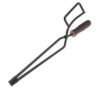 Lurrose Pinzas para Carbón Alargadas de Acero Resistente para Chimenea y Barbacoa, Herramienta Multipropósito para Camping y Fogatas al Aire Libre, Accesorio Seguro para Asar Leña