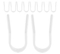 Lurrose Pinzas para Levantar la Nariz 10 Piezas, Clip Corrector de Forma en U de Plástico Duradero para Puente Nasal, Accesorio de Belleza Nasal para Uso Diario y Sesiones de Fotos