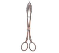 Lurrose Pinzas para Pan de Acero Inoxidable Dorado Diseño Ergonómico y Estilo Vintage, Fáciles de Usar para Cocina y Actividades al Aire Libre