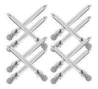 Lurrose Pinzas para Peluquería de Metal Antideslizantes, Tamaño Pequeño, 12 Unidades, Clips para Cortar y Seccionar el Cabello en Salones y Uso Profesional