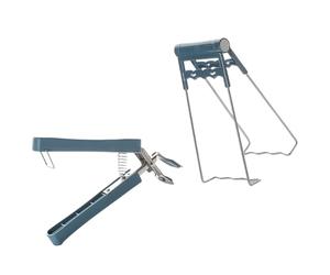 Lurrose Pinzas para Platos y Cuencos Antideslizantes y Antiquemaduras de Acero Inoxidable y Plástico, 2 Piezas, para Cocina en Casa y Restaurante