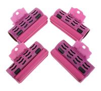 Lurrose Pinzas para Rulos Calientes Alerta Térmica, Clips de Plástico Aislantes Grandes y Pequeños, Juego de 4 Piezas para Peinado Seguro, Duradero y Viaje en Belleza y Cuidado del