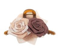 Lurrose Pinzas Pelo Clip de Flor de Rosa Seca, Diseño Vintage y Textura Delicada, Resistentes Deformación y Portátiles para Fiestas y Cumpleaños