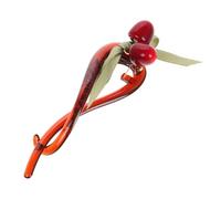 Lurrose Pinzas Pelo de Plástico Diseño de Cereza, Horquillas para Moño Medianas, Accesorios Cabello para Mujeres, Clip Compacto y Resistente para Peinados de Boda y Uso Diario