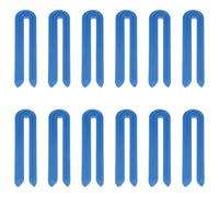 Lurrose Pinzas Térmicas para Permanente de Cabello 12 Pcs, Clip en U Resistente al Calor, Aislamiento Térmico para Peluquería Profesional, Color Azul Oscuro, Clips para Tratamientos