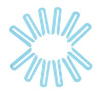 Lurrose Pinzas U Cabello 12 Unidades, Clips de Peinado de Salón Aislamiento Térmico Marcas, Accesorios Resistentes al Calor para Permanente y Teñido, Herramientas Profesionales