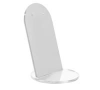 Lurrose Placa de Espejo Acrílico Reciclable 10 Cm Diámetro Base Redonda para Exhibición de Joyas y Accesorios, Tablero de Reflejo para Fotografía de Pendientes, Anillos y Pulseras