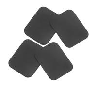 Lurrose Placas Adhesivas Metálicas Rectangulares Negras 10 Unidades 35X45 MM para Montaje Magnético en Soportes de Teléfono, Ideales para Uso en Vehículos