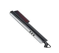 Lurrose Plancha De Pelo De Cerámica Peine Alisador Eléctrico Peine De Pelo Herramienta De Estilo De Pelo Plancha De Pelo Eléctrica Lcd Peine De Barba Blanco Plancha Cerámica Hombre