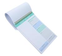 Lurrose Planificador Diario Pestañas de Página Desprendibles, Bloc de Notas de Papel Verde 60 Hojas para Preparar Tu Agenda y Tomar Notas Fácilmente
