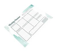 Lurrose Planificador Semanal Autoadhesivo Pvc 30x40 Cm, Pizarra Borrable para Pared, Tablero de Horarios Reutilizable para Planificación Familiar y Estudio, Pegatina de Pizarra Resistente