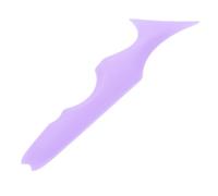 Lurrose Plantilla de Silicona Multifunción para Maquillaje, Ayuda para Delineador de Ojos y Cejas, Herramienta Aplicadora de Rímel y Lápiz Labial, Color Púrpura, Adecuado