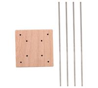 Lurrose Plantilla para Hacer Nudos de Paracord, Herramienta para Manualidades Paracord de Madera y Metal, Beige, Base Estable para Tejer Cuerdas, DIY y Uso al Aire Libre, para Padres