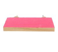 Lurrose Plataforma de Soporte de Madera Rosa para Jaulas de Pájaros Instalación Estable y Diseño Fuerte, Adecuado para Descanso de Loros y Hamsters en Jaulas