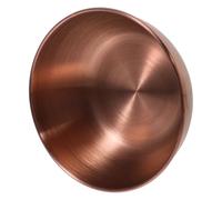 Lurrose Plato de Salsa de Acero Inoxidable Dorado Grande Cuenco Redondo para Mojar Salsas y Condimentos Recipiente Metálico Compacto para Cocina Doméstica y Restaurante Plato de Soja