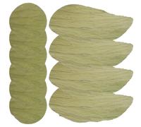 Lurrose Platos de Sushi Redondos Hojas Secas de Loto Auténticas para Envolver Alimentos, Paquete de 100 Piezas, Seguro y Versátil para Decoración y Cocina Elegante
