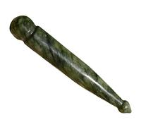 Lurrose Pluma De Acupuntura De Jade Jade Gua Sha Barra De Acupresión Guasha Varilla De Masaje Gua Sha Jade Punto Palo Portátil Piedra De Masaje De Jade Herramientas De Masaje De Jade
