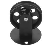 Lurrose Polea de Rueda para Lámparas de Techo Accesorio de Hierro Negro para Iluminación Colgante DIY Polea Pequeña para Altura y Comedores