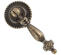 Lurrose Pomos Vintage para Armarios y Cajones, 2 Piezas de Aleación de Zinc Acabado Antiguo, Diseño Simple, Perfectos para Muebles de Cocina y Dormitorio, Fácil Montaje