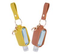 Lurrose Portabotellas para Gel Lavadora 30 Ml Funda y Llavero, Paquete de 2 Unidades para Viaje y Actividades al Aire Libre, Diseño Práctico y Compacto Color Aleatorio