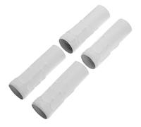 Lurrose Portalámparas Vela Carcasa de Vela para Candelabro de Cristal E14, Funda para Base de Lámpara de Hierro Blanco, Manguito de Brida para Candelabro 4piezas para Lámparas Colgantes