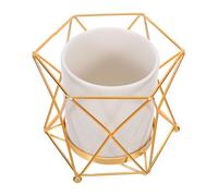 Lurrose Portalápices de Cerámica Grande y Soporte Metálico para Bolígrafos, Organizador Multifuncional para Maquillaje y Escritorio, Soporte Estable para Oficina y Hogar, Almacenamiento